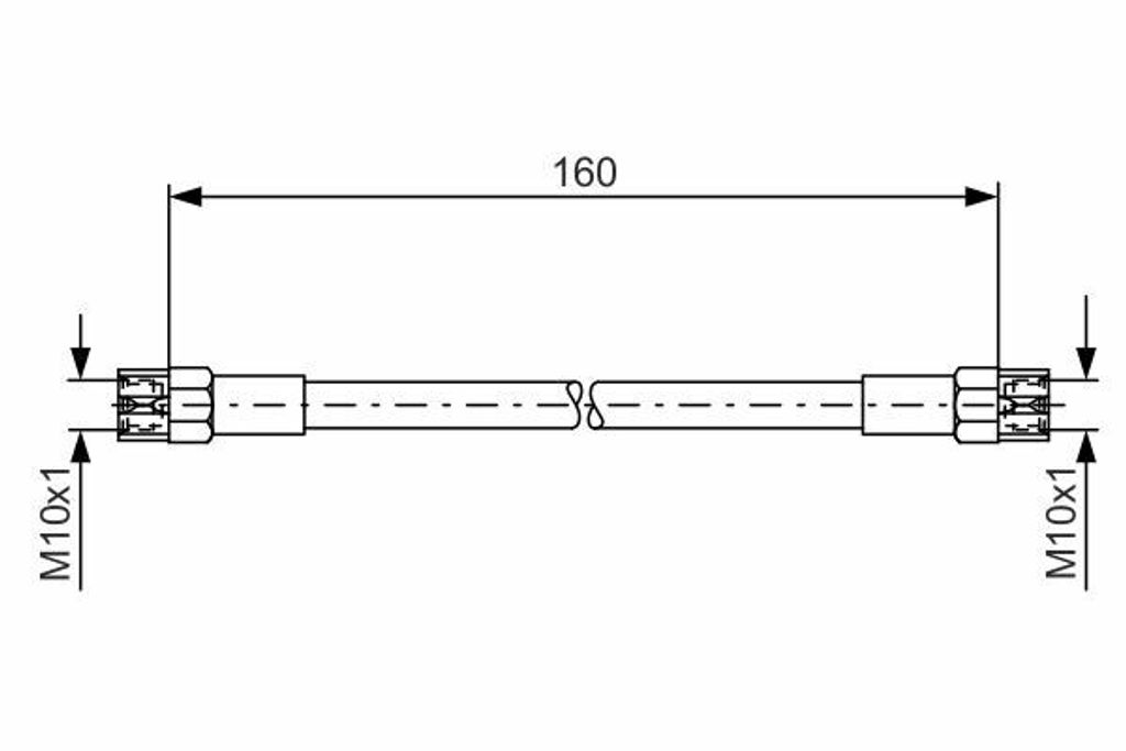 Bosch Bremsschlauch Hinterachse 1 987 476 220