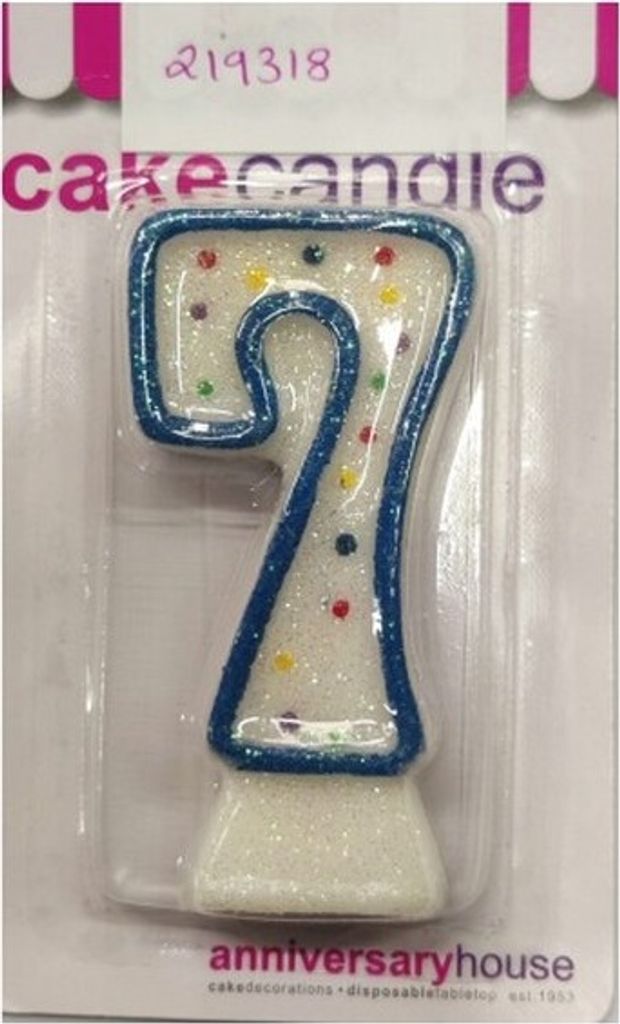 Anniversary House - Modello a punti - Candela per 7° Immagine del prodotto 