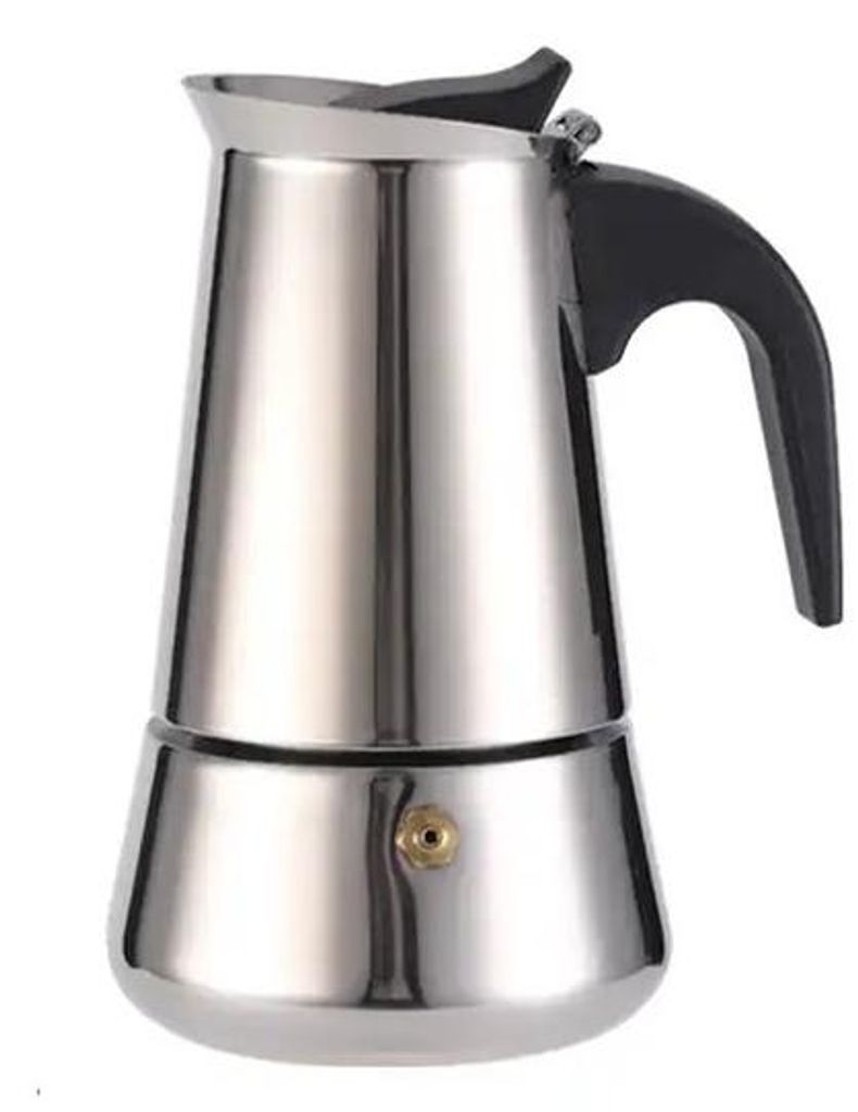 Mokapot aus Edelstahl, 6-Tassen-Fassungsvermögen, für italienische und kubanische Mokakoffie