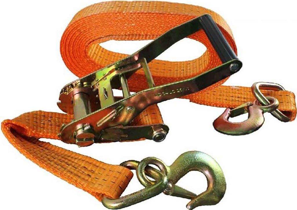 PROFI Spanngurt Ladungsgurt Sicherungsgurt 8mx50mm mit Ratsche + Triangelhaken Zurrgurt