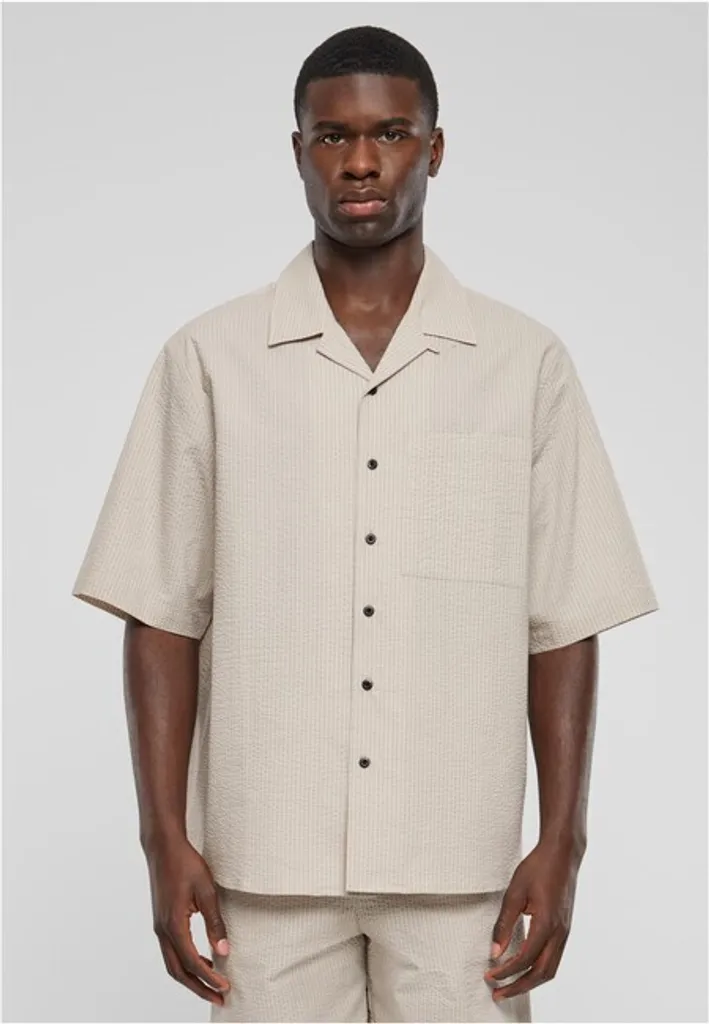 Chemise Streetwear d'été Homme - Urban Classics Seersucker Cloud Taille M
