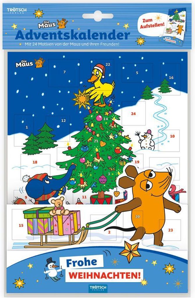 Trötsch Die Maus Adventskalender zum Aufstellen