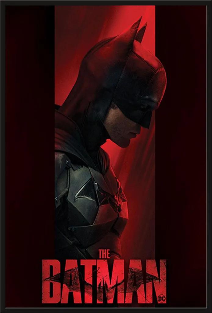Affiche Batman Encadrée Shinsuke Noir : Protection Acrylique et Cadre Pro