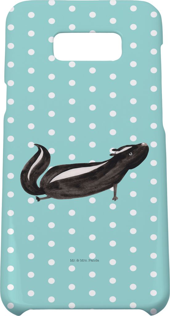 Mr. & Mrs. Panda Samsung Galaxy S8 plus Handyhülle Stinktier Yoga - Türkis Pastell - Geschenk, Wildtier, Raubtier, Handy, Case, Namaste, Hülle, ...