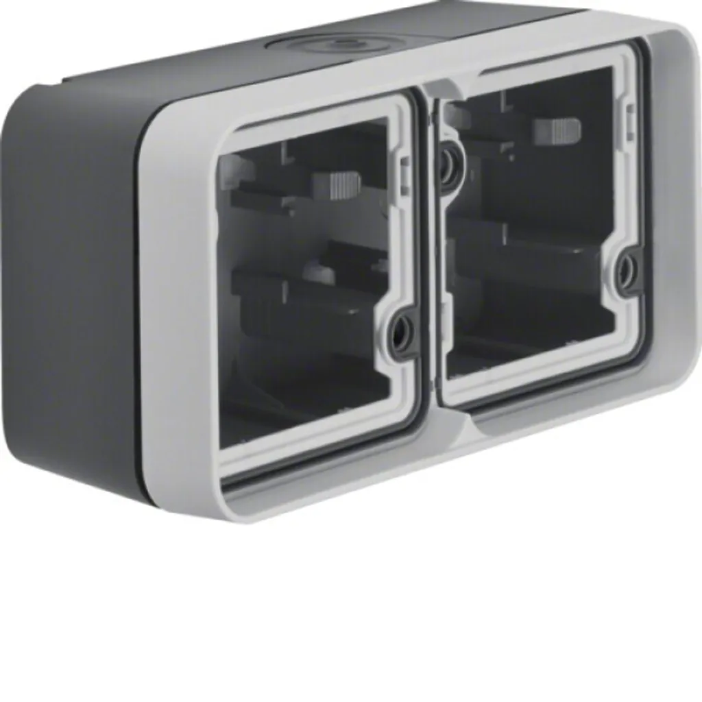 Boîtier saillie 2 étages gris 67193 pour organiser vos câbles cadre