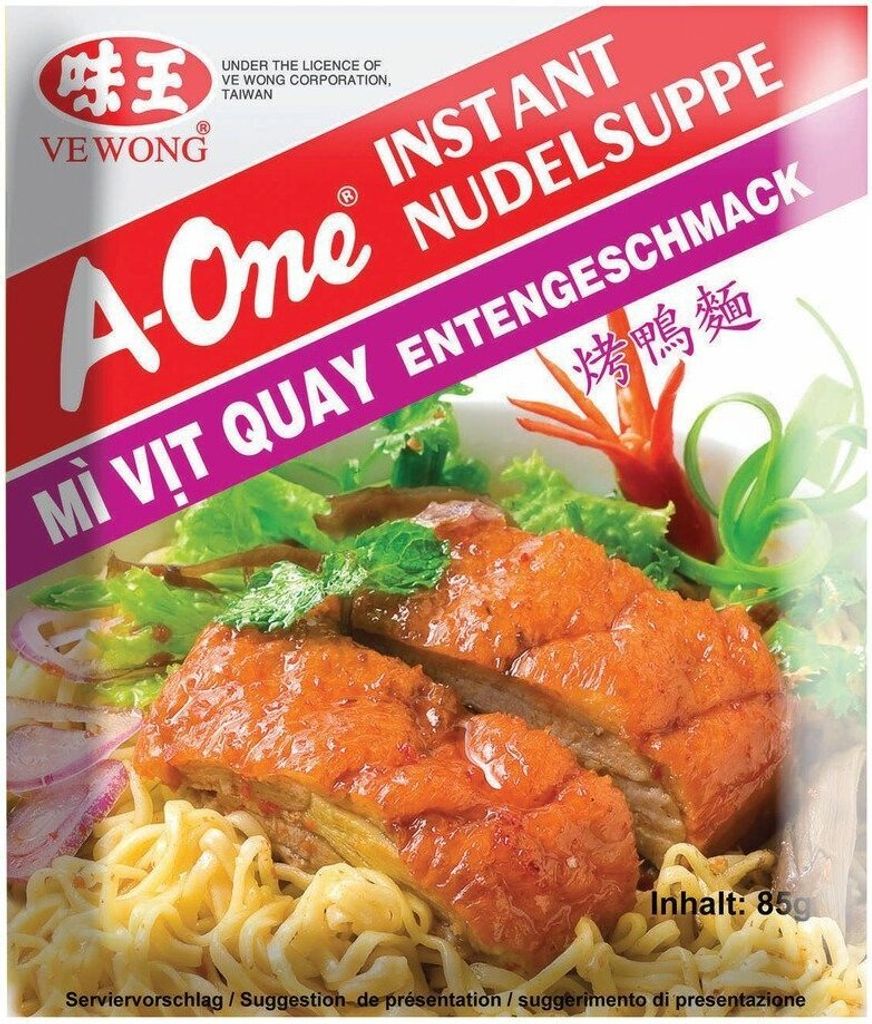 Zuppa istantanea di noodle One Asia con sapore di anatra e Immagine del prodotto 