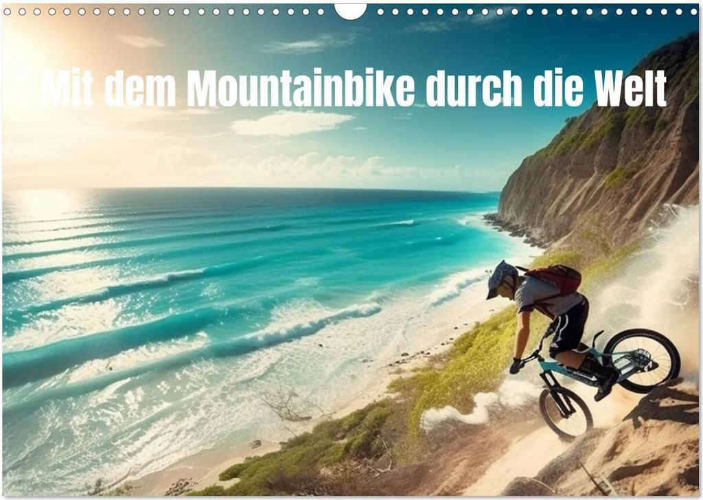 Mit dem Mountainbike durch die Welt (Wandkalender 2026 DIN A3 quer), CALVENDO Monatskalender