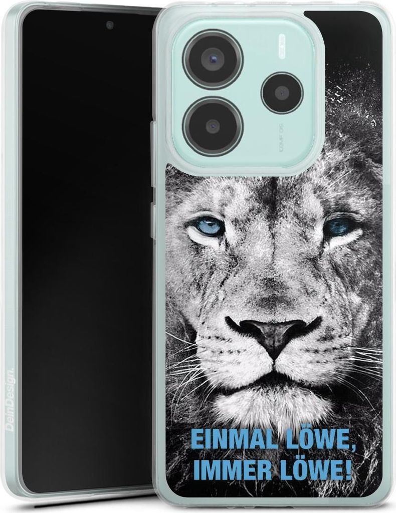 DeinDesign Handyhülle für Xiaomi Redmi Note 14 5G Silikon Hülle Case Smartphone Schutzhülle Löwe Offizielles Lizenzprodukt TSV 1860 München