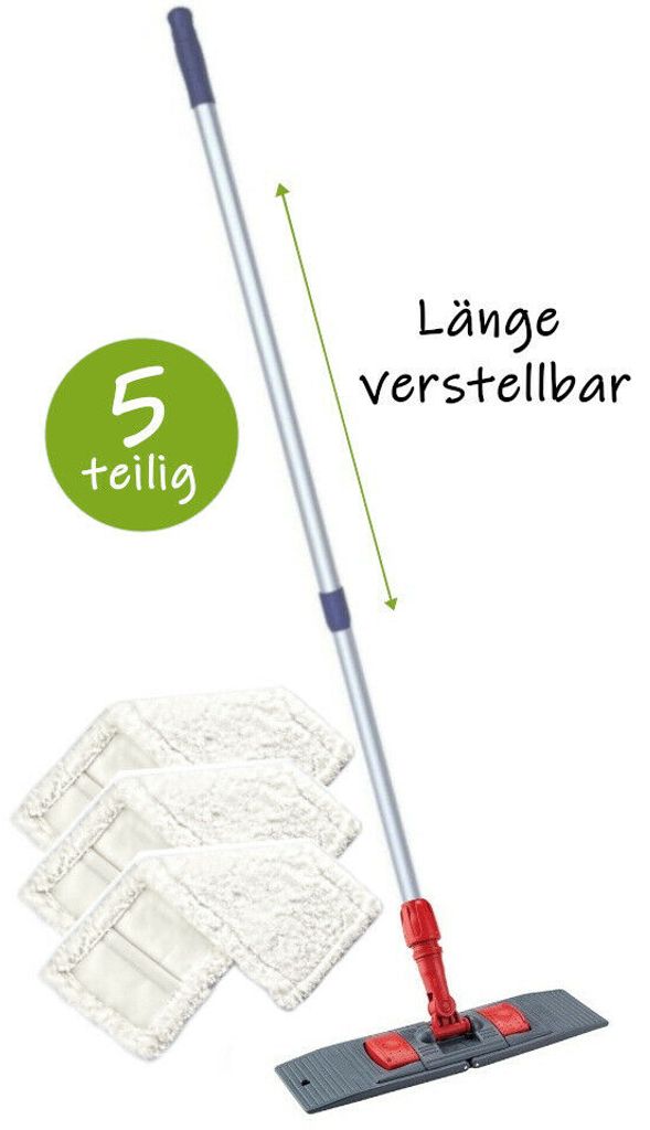 Baumwollmop Wischmop Wischset Putzset Mophalter CleanSV MopSet 50 cm 3 teilig 