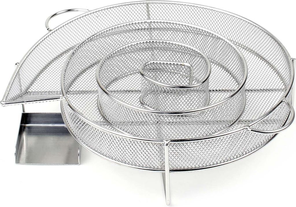 Wiltec BBQ Räucherschnecke aus Edelstahl 16x5cm, Brennzeit Produktbild 2