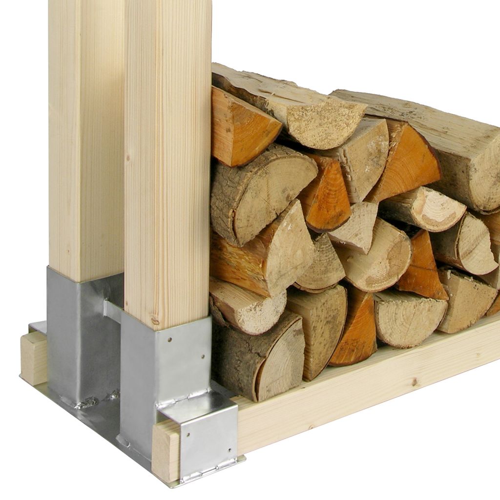 Holzstapelhilfe Stapelhilfe für Kamin Brennholz Kaminholz Holzstapelhalter 
