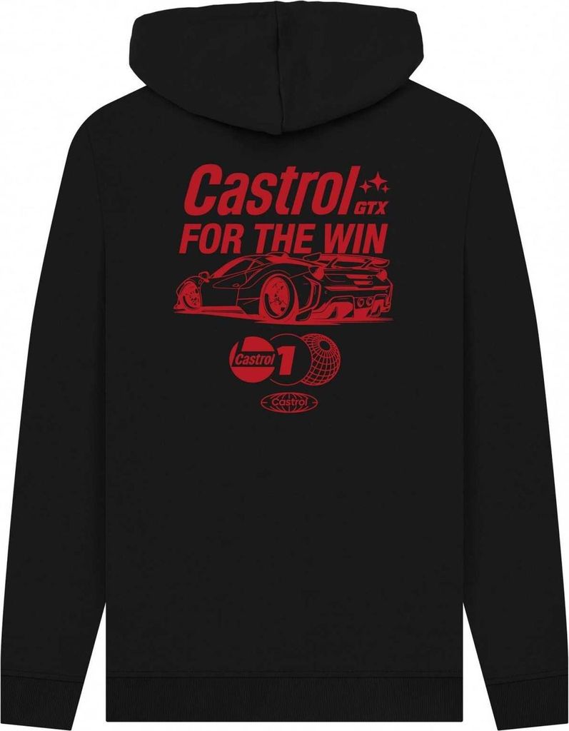 Castrol - "For The Win" Kapuzenpullover für Herren/Damen Uni PN2180 (XL) (Schwarz)