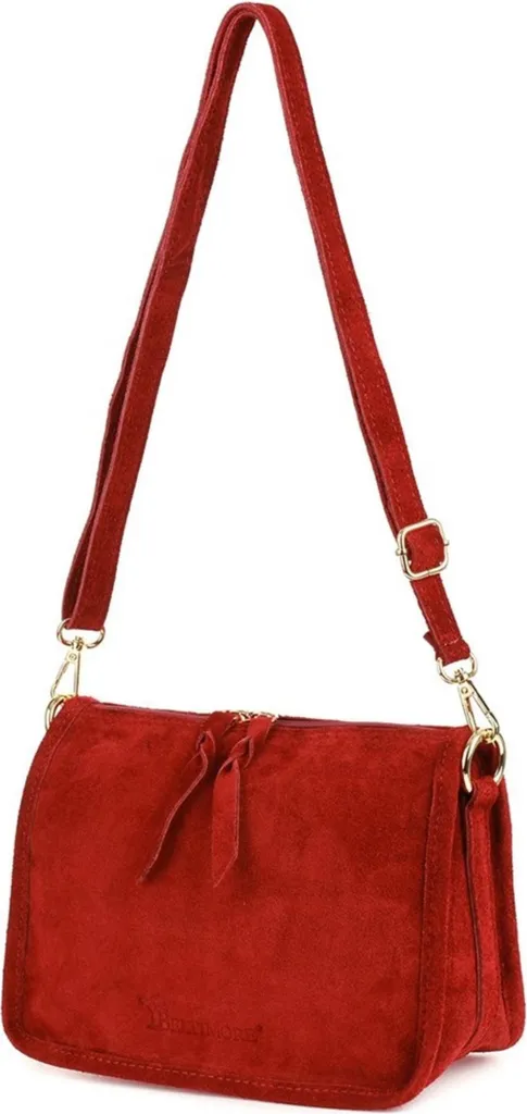 Borsa Lavoro Donna Beltimore krab64red | Vera Pelle Rossa Resistente