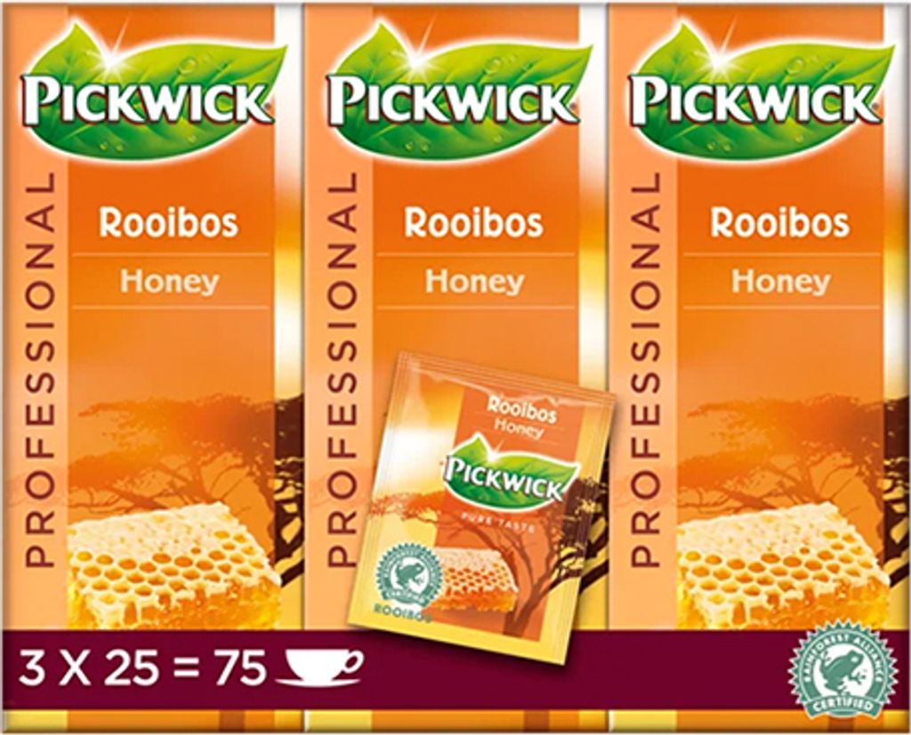 Pickwick - Professional Rooibos Honig - 3x 25 Teebeutel Produktbild 