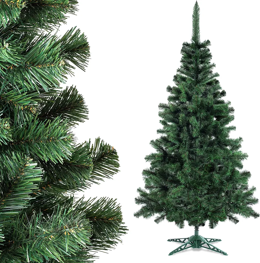 Sapin de Noël Artificiel Type Alpin 155 cm en PVC Elfe v2 pour Intérieur