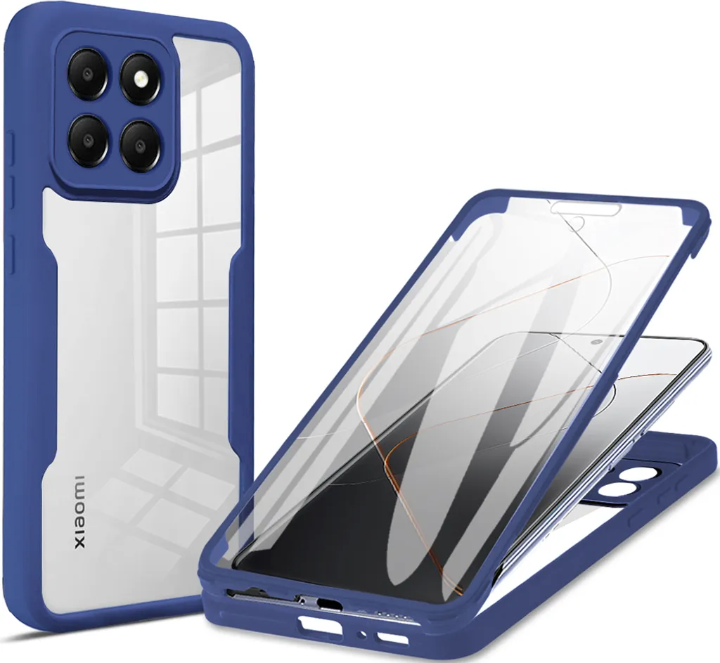 AQGG Custodia + 2 Vetro Temperato per Xiaomi 14 (6.36) Cover Case Transparent TPU Morbido Silicone Bumper con Protezioni per Schermo - Palloncino