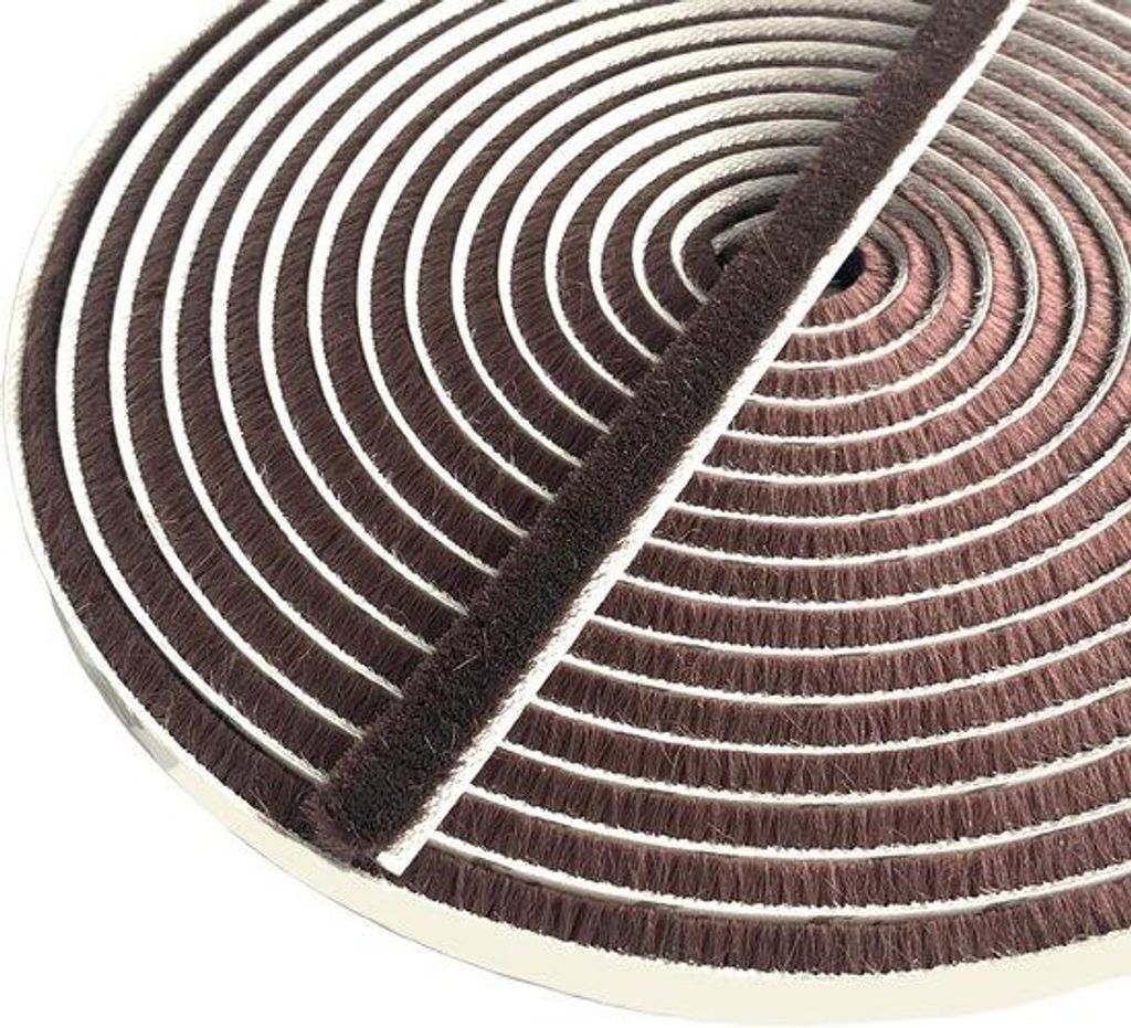 Selbstklebende Rollos, Rollos für Rolltore, Braun, 10m (L) x 9mm (B) x 15mm (D)