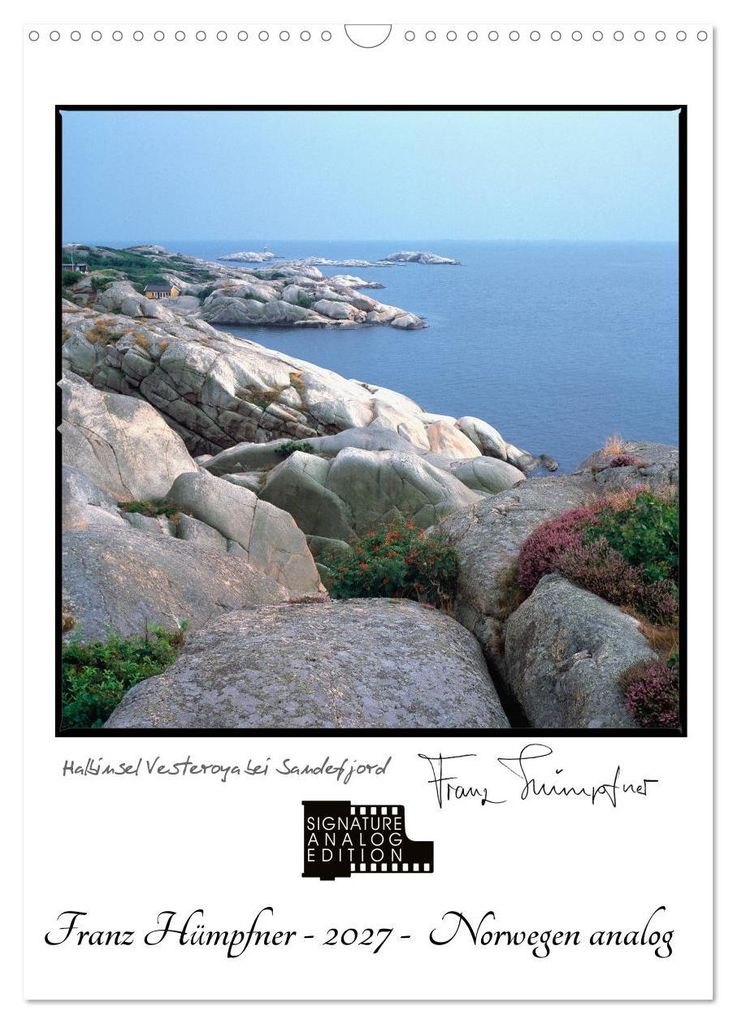 Norwegen analog (Wandkalender 2027 DIN A3 hoch), CALVENDO Monatskalender