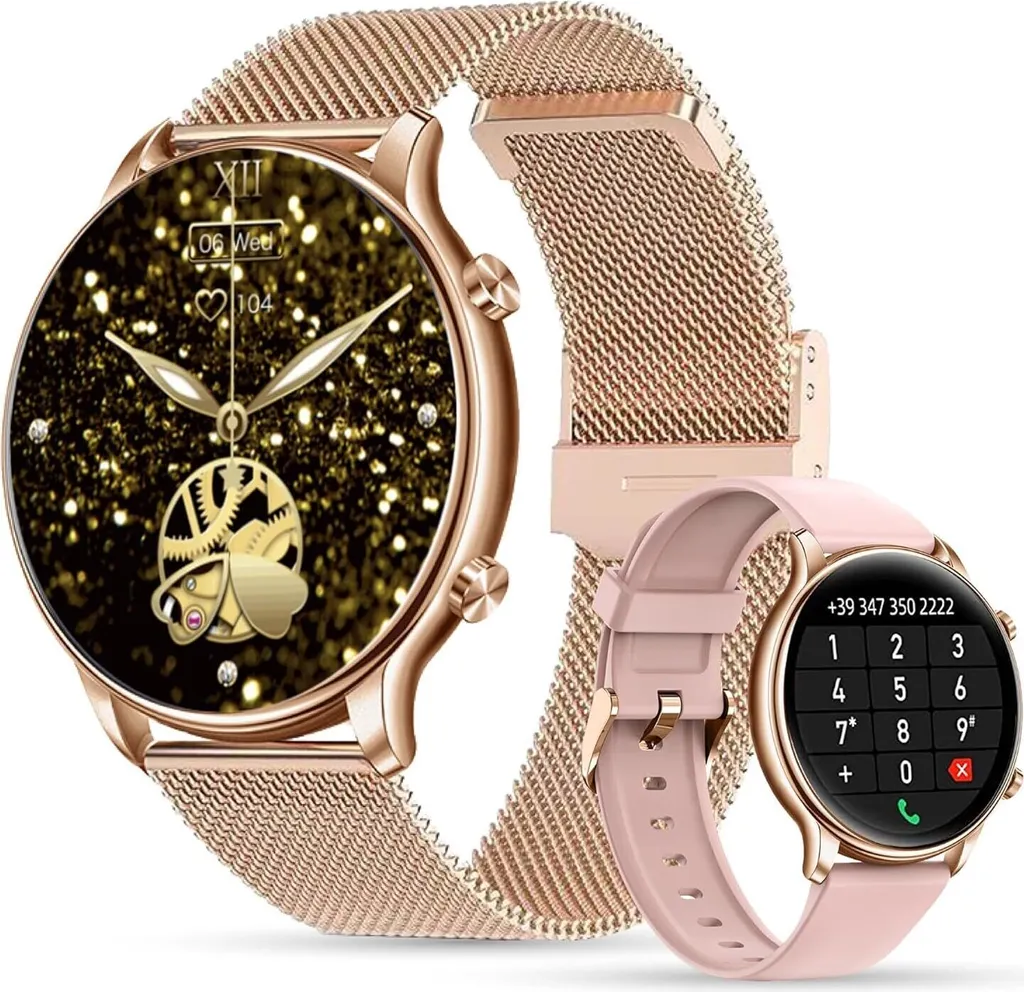 Smartwatch Donna Chiamate Bluetooth 1.32" HD Monitor Salute Completo