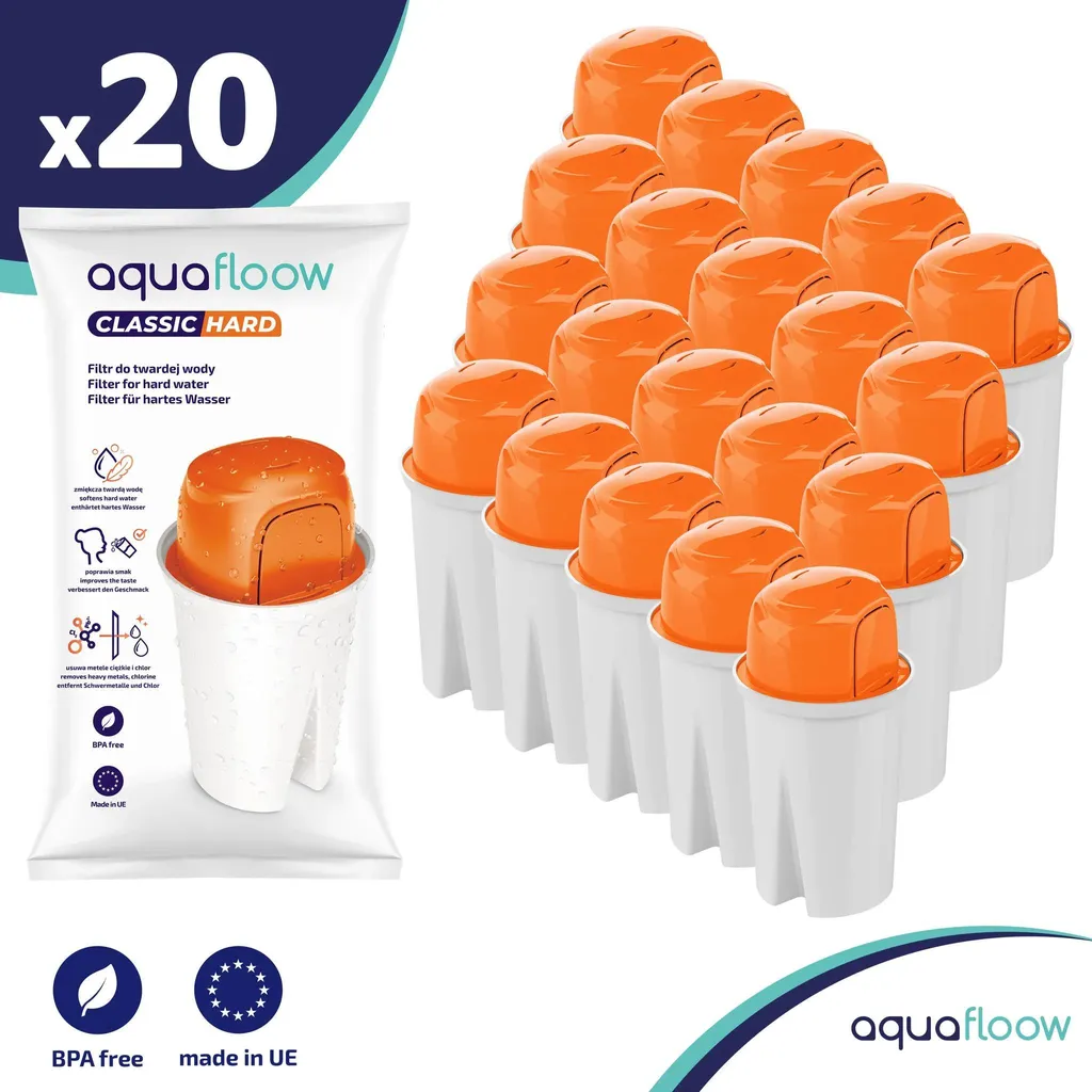 Cartouche Filtrante AquaFloow pour une Eau au Goût Amélioré - 20 Pcs