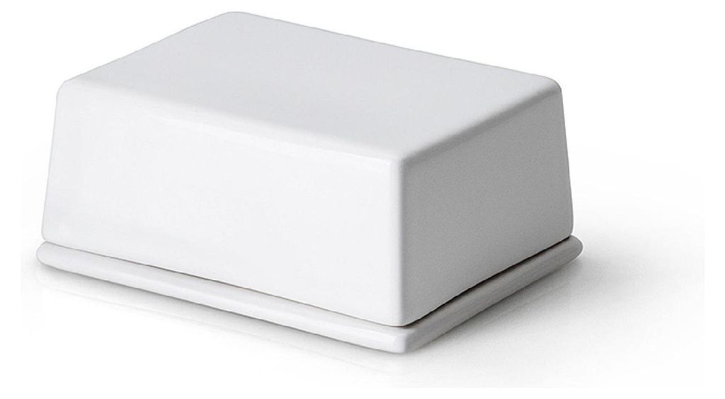 Continenta Butterdose für 125g Butter, Keramik, weiß Produktbild 