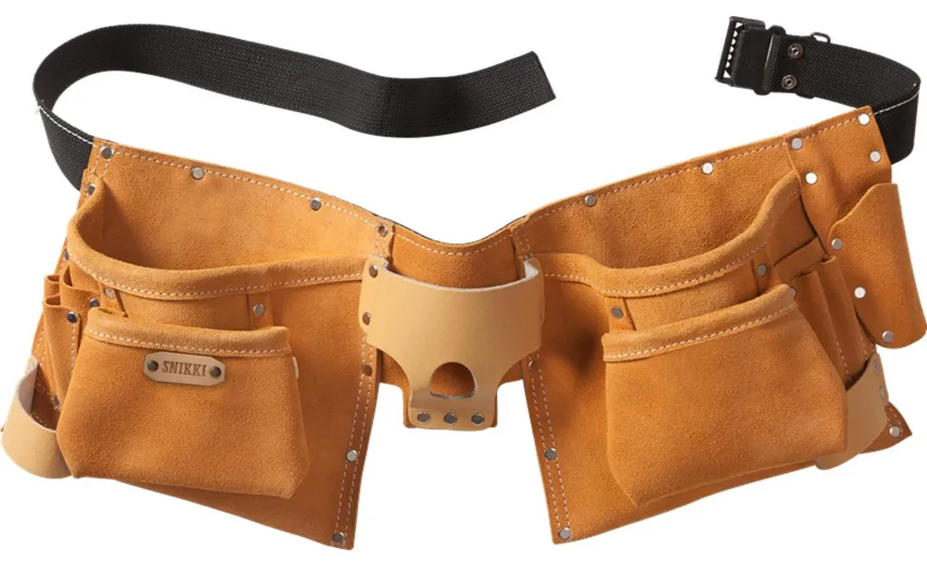 Fristads Snikki 9321 LTHR Ceinture Porte-Outils en Cuir Robuste Marron