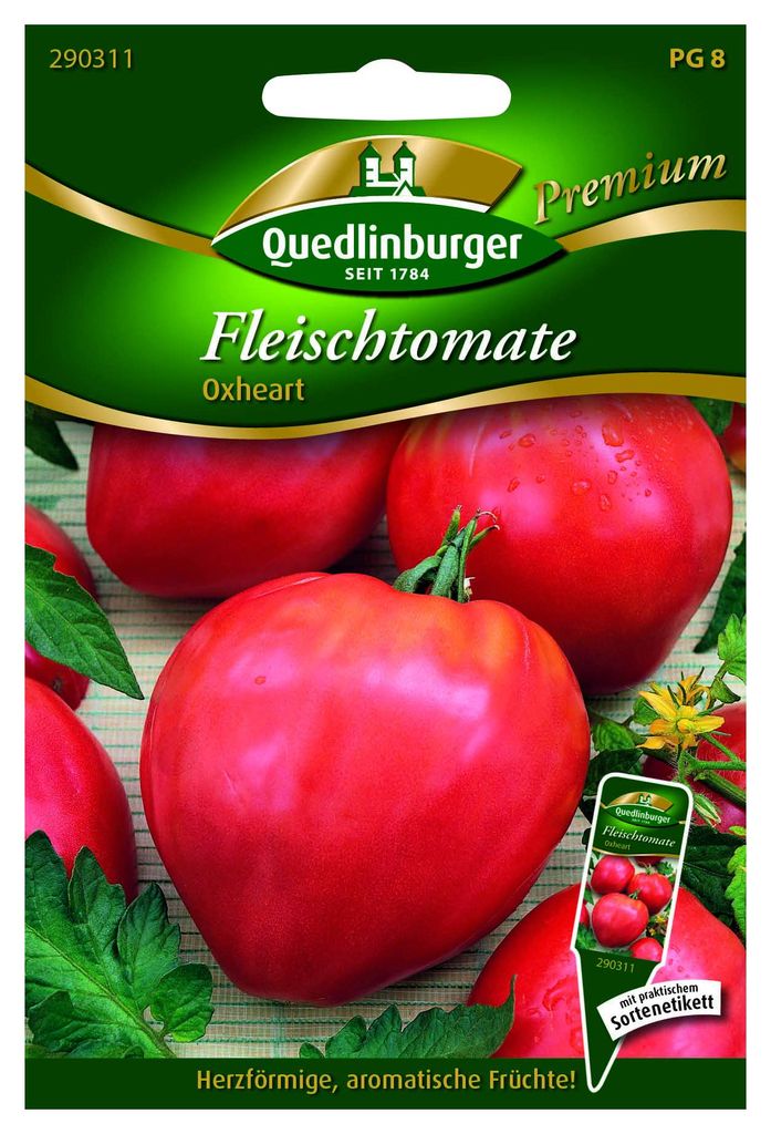 Quedlinburger Saatgut - Fleischtomaten Oxheart - Samen - Produktbild 