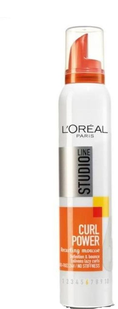 L’Oréal Paris Studio Line Essentials Curl Power Recurling Mousse - 200 ml - Mousse, Frauen, normales Haar, 200 ml, Locken, 24 h, AQUA / WATER, I...