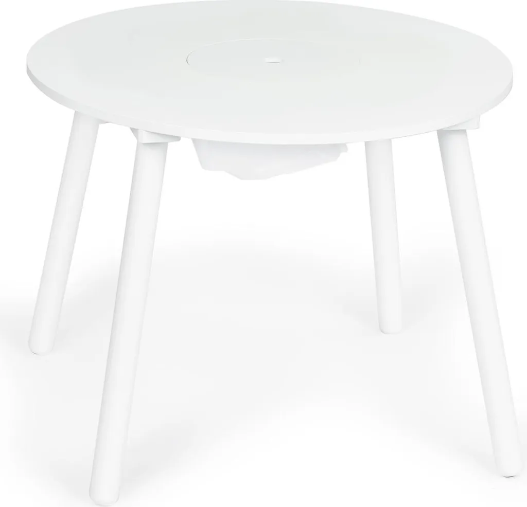 Table enfant et 2 chaises blanches : mobilier robuste pour petits