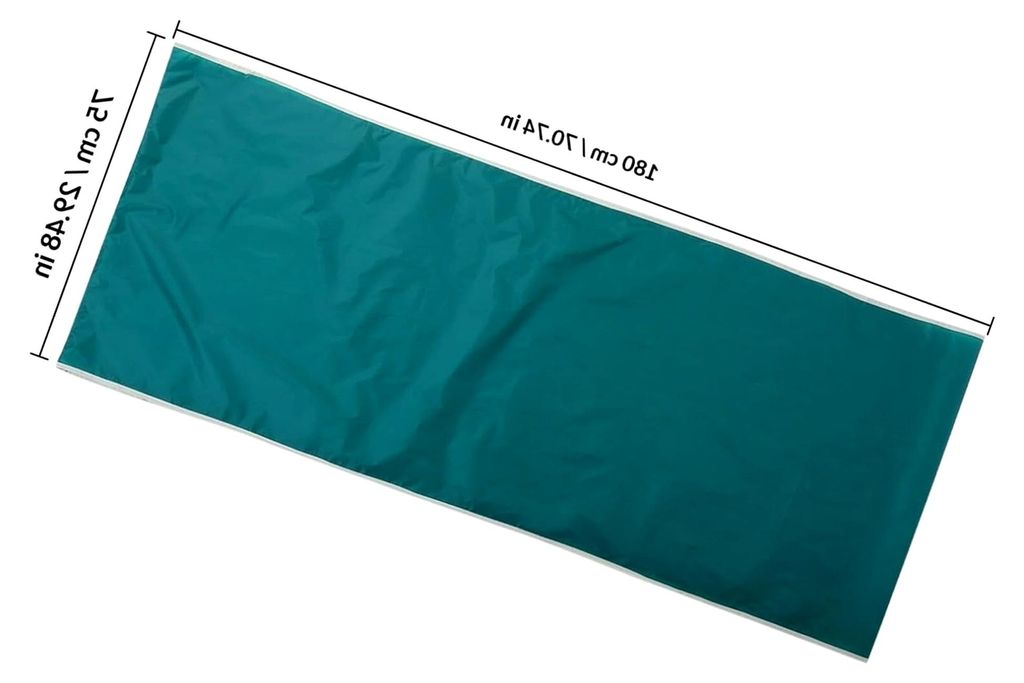 Grünes Gleittuch 180x75cm für Patienten - Silikonbeschichtete Transferdecke zur Pflege und schonenden Umlagerung von bettlägerigen älteren Mens...