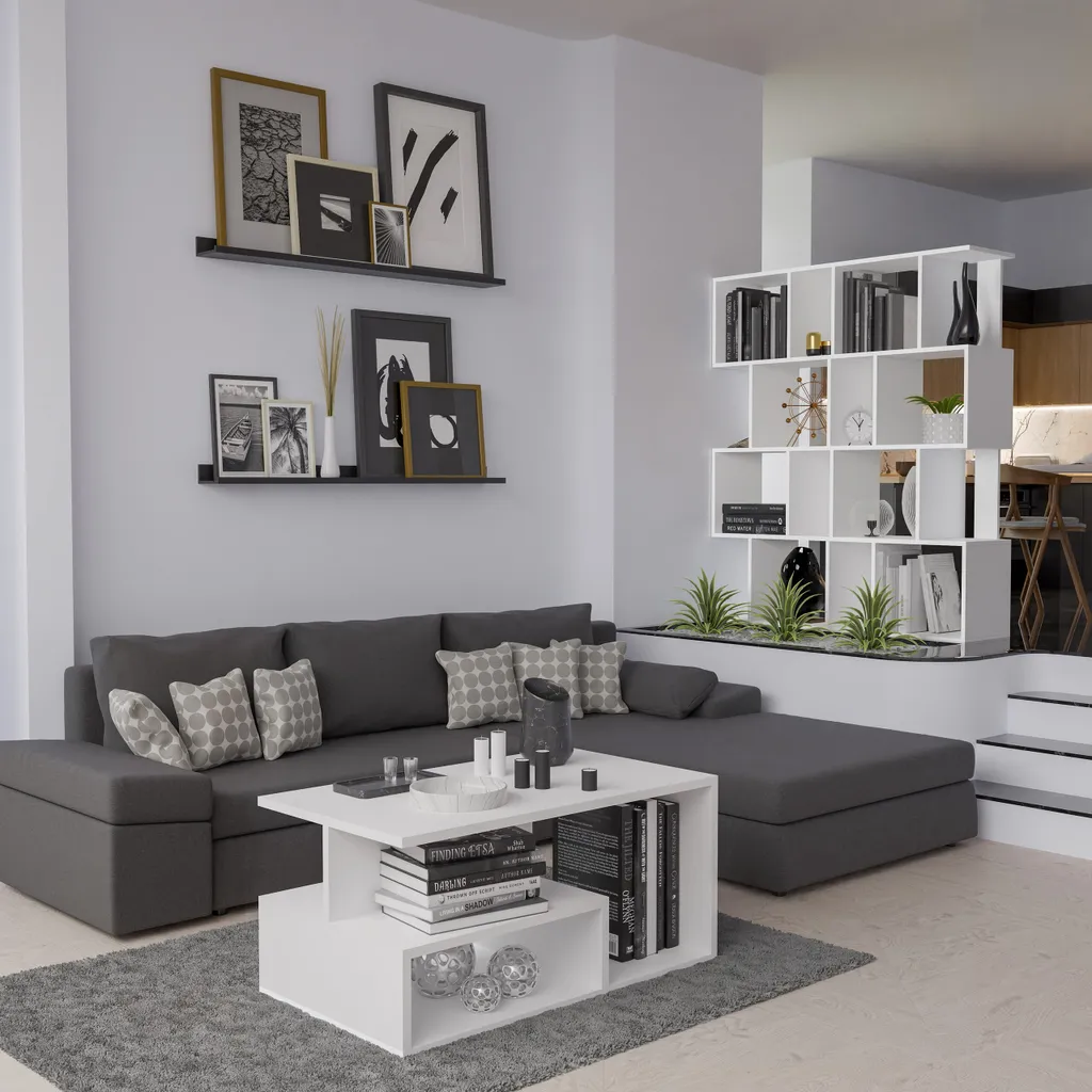 Étagère à rayons AIVO blanche - Solution gain de place pour maison ordonnée