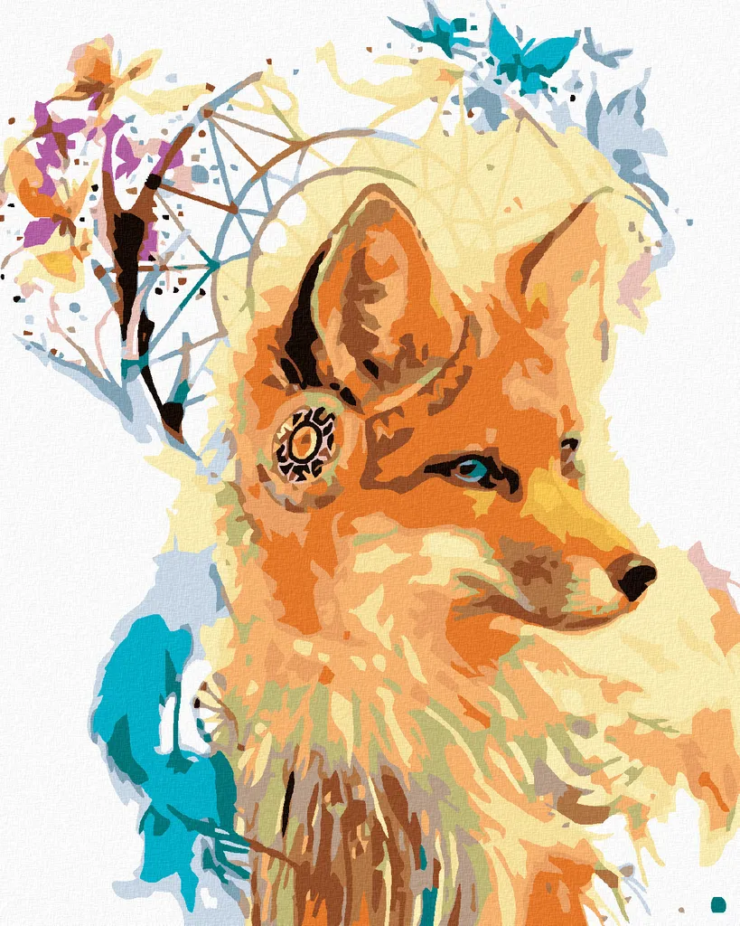 Zuty Pittura Diamanti Volpe 40x50 cm - Kit Professionale su Telaio