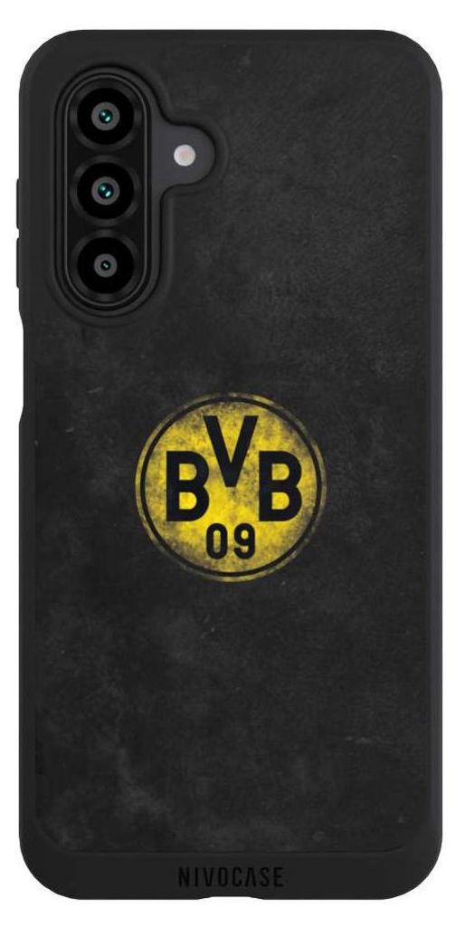 NIVOCASE Handyhülle für Samsung Galaxy A17 5G Hülle NIVOpure Case Schwarz BVB Borussia Dortmund Fanartikel