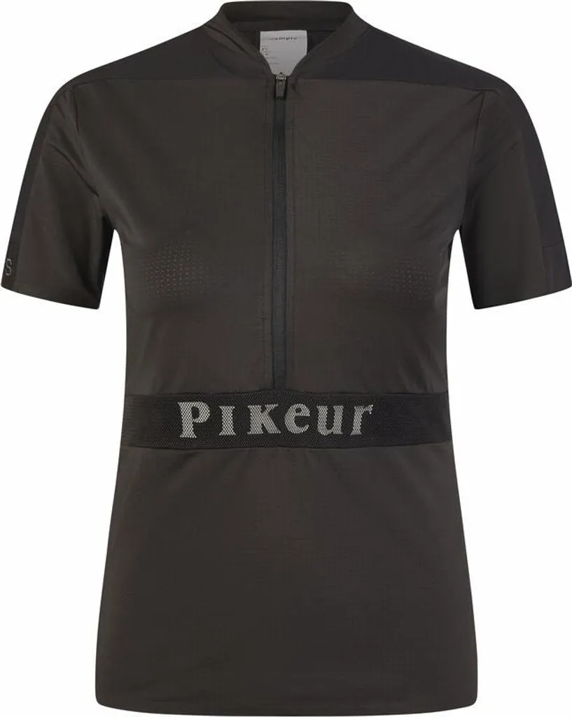 Pikeur Mesh Zip Shirt FS25 Noir en Tissu Mesh Extensible Taille 36