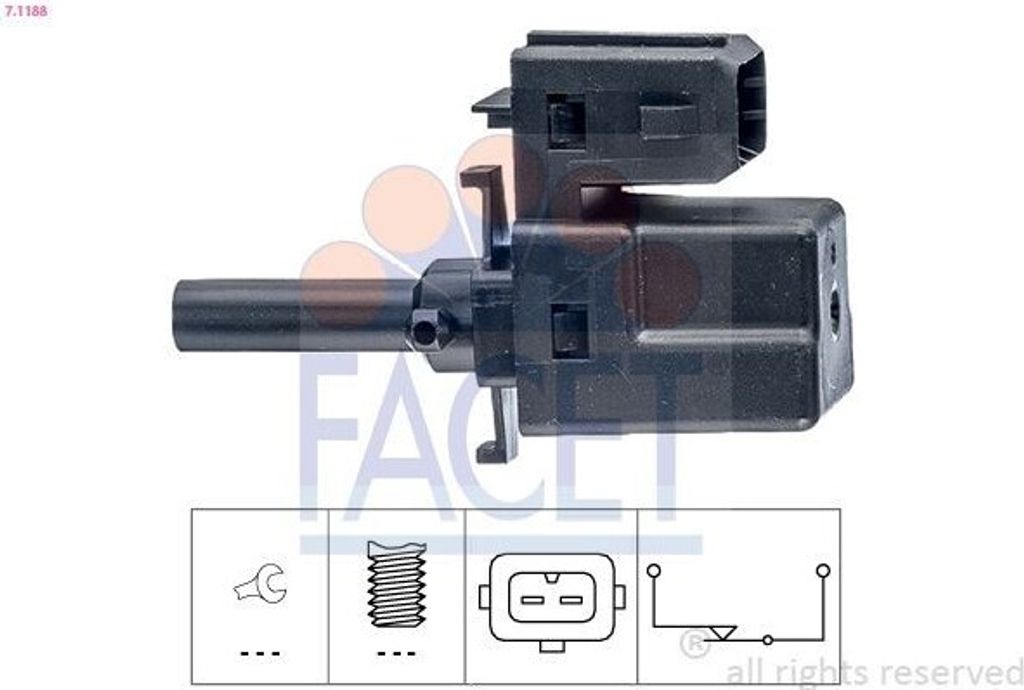 FACET Kupplungsschalter (GRA) 7.1188 für FORD Fiesta Mk4 Schrägheck (JAS, JBS) mechanisch