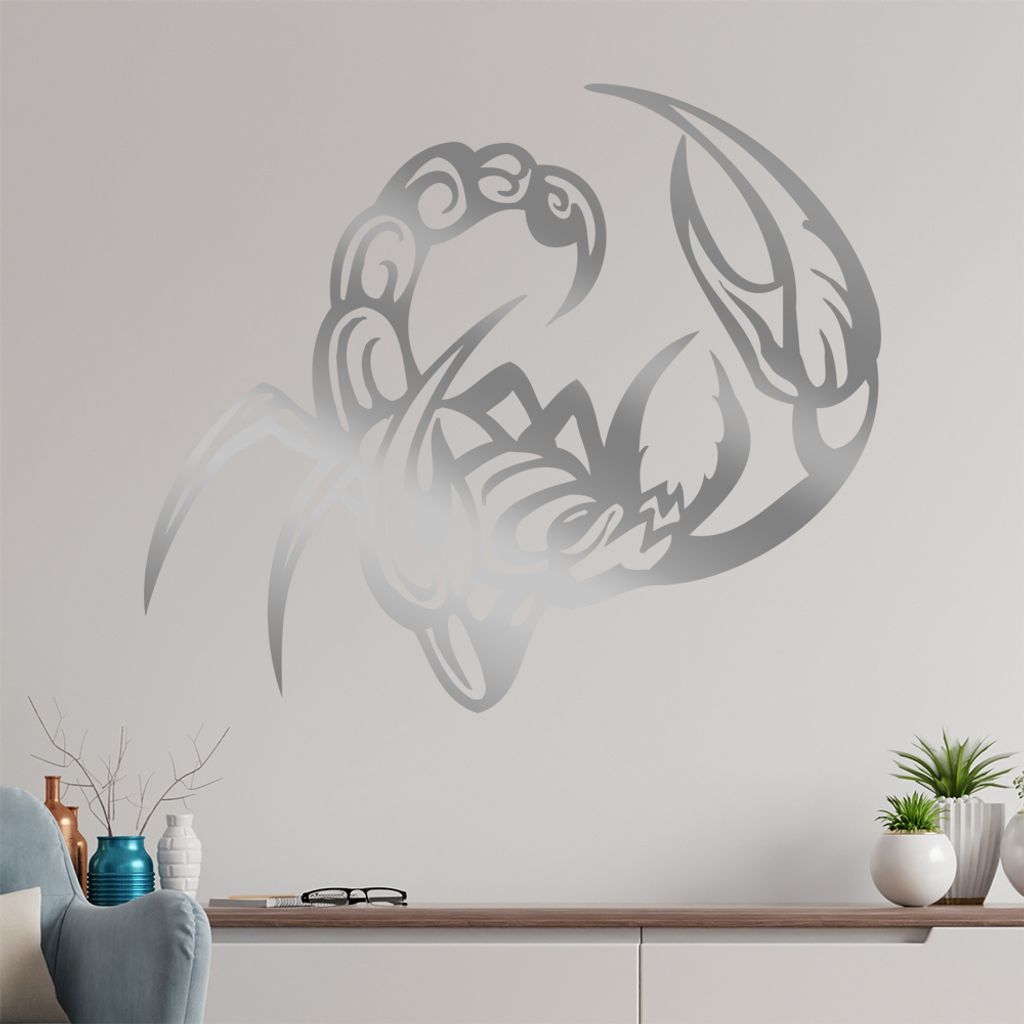 Skorpion Wandtattoo in 6 Größen - Wandaufkleber Wall Sticker - Dekoration, Küche, Wohnzimmer, Schlafzimmer, Badezimmer