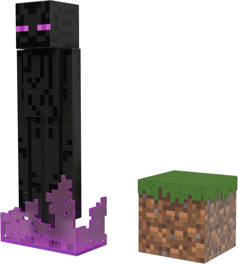 Statue de Collection Minecraft Enderman Diamond Level Articulée