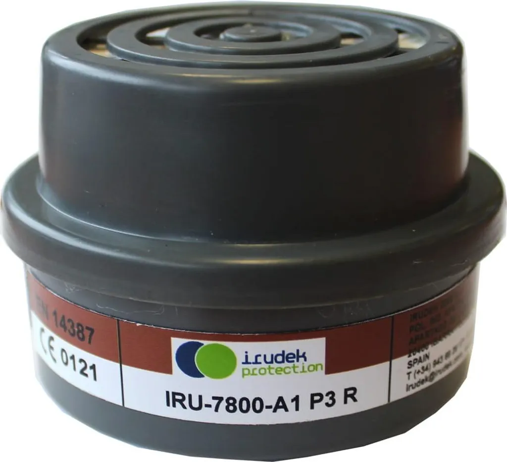 Filtro A1P3 Irudek IRU-7800: Protezione Totale Gas e Particolato