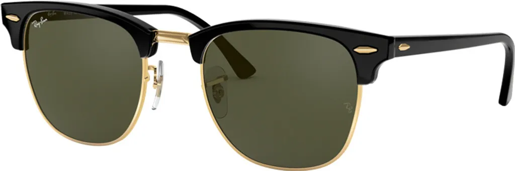 Ray-Ban RB3016 W0365 Clubmaster Classic Noir et Gris G-15 Taille 49