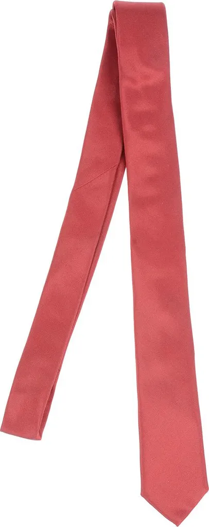 Cravatta Uomo Daniele Alessandrini V005C123806 Rosso Seta Slim-Look