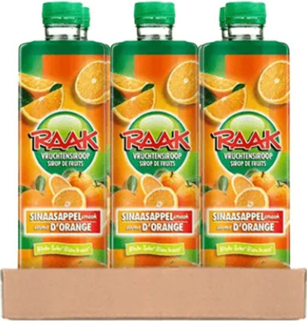 Sciroppo di frutta Raak all'arancia - 6x 750ml Immagine del prodotto 