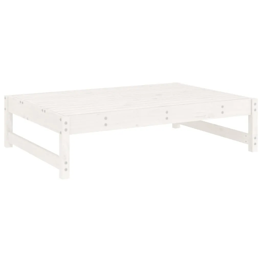 Sgabello da Giardino Bianco 120x80 cm in Pino Massiccio | Arredo Esterno
