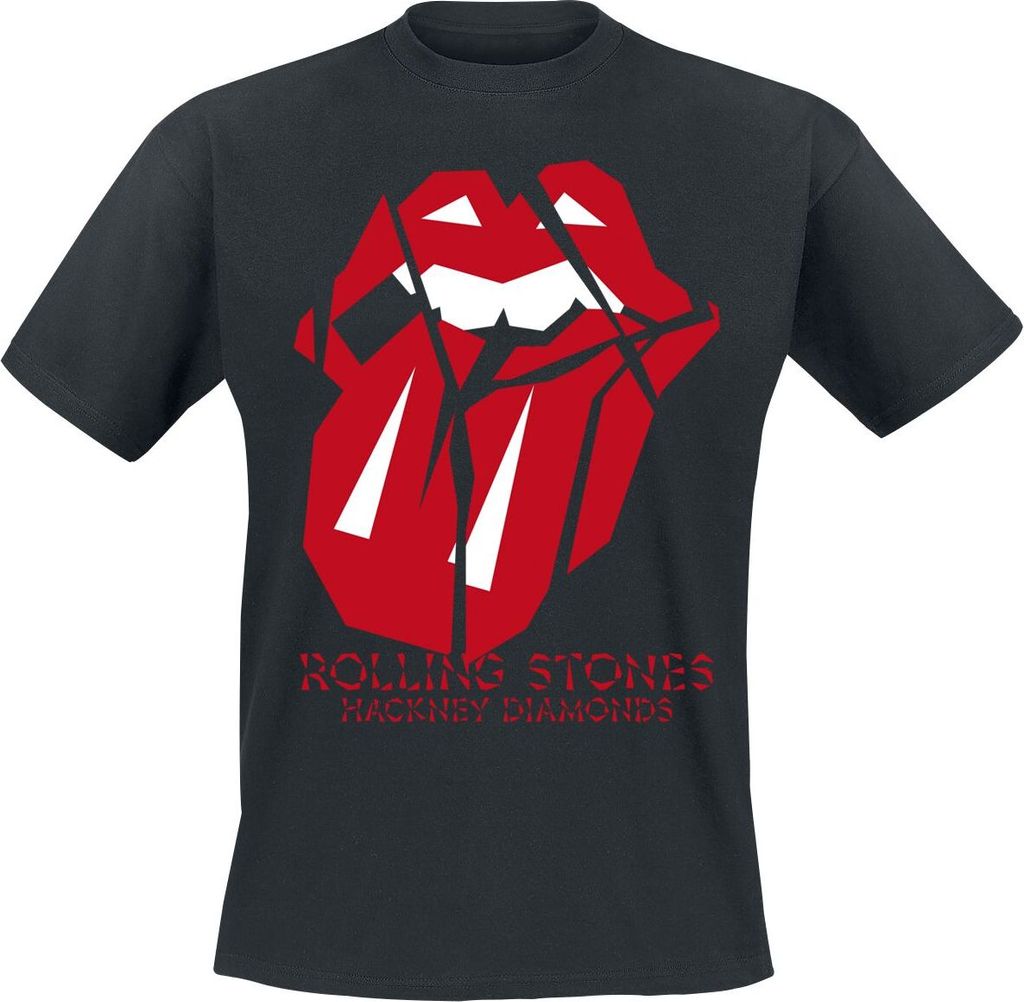 The Rolling Stones T-Shirt Herren Hackney Diamonds Lick Over schwarz M