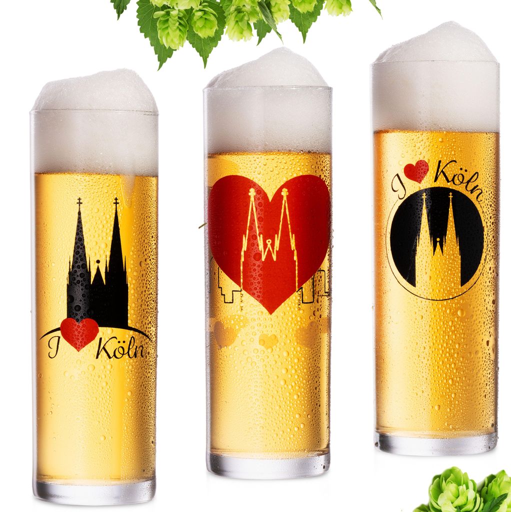 IMPERIAL Kölschgläser mit Kölner Dom Motiven 200ml (max Produktbild 
