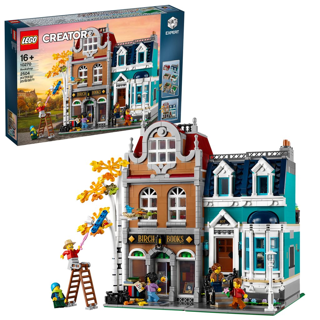LEGO 10270 Buchhandlung, großes Bauset für