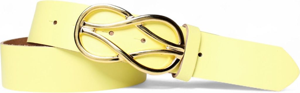 FRONHOFER Damengürtel 4 cm mit goldener Schmuckschnalle, echt vergoldet