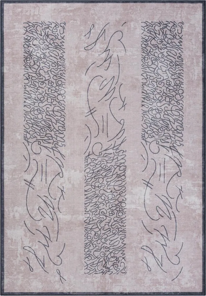Tapis Lena II gris 160 x 230 cm résistant aux UV et intempéries pour jardin
