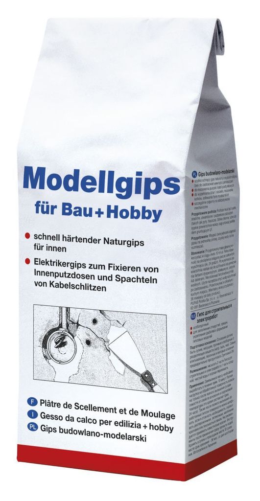 Decotric Modellgips für Bau und Hobby, 1,5 kg Produktbild 