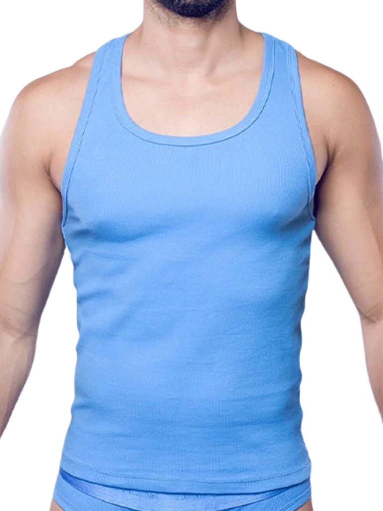Supawear Ribbed Singlet Tank Top Marina L