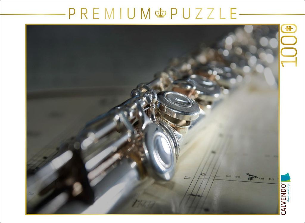 CALVENDO Puzzle Teil einer Querflöte | 1000 Teile Lege-Größe 64x48cm Foto-Puzzle für glückliche Stunden